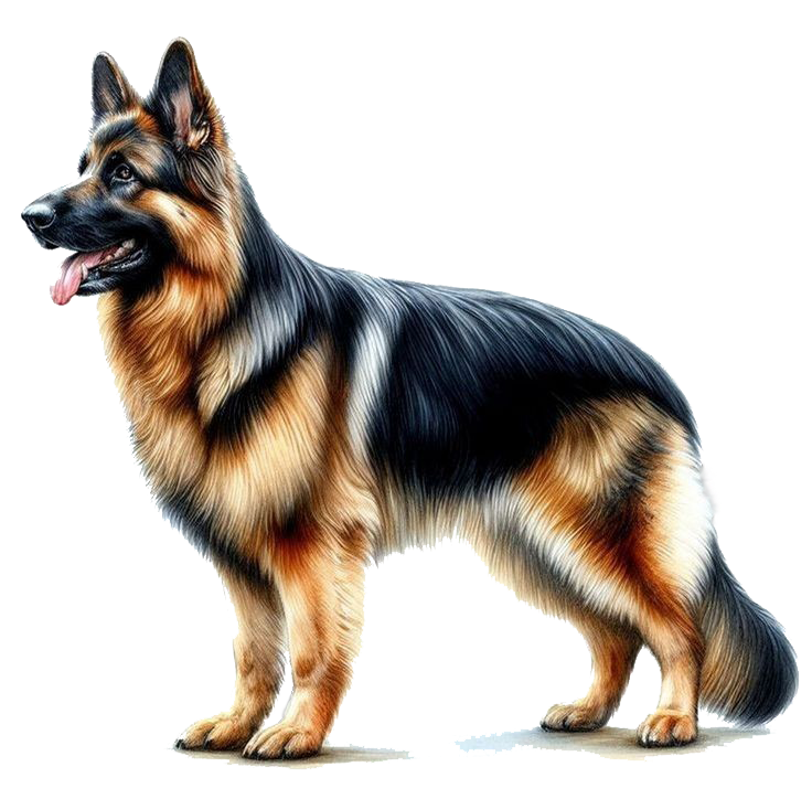 Berger Allemand dessiné